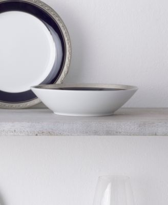 Crestwood Cobalt Platinum Set of 4 Soup Bowls, 7.50", 12 oz.