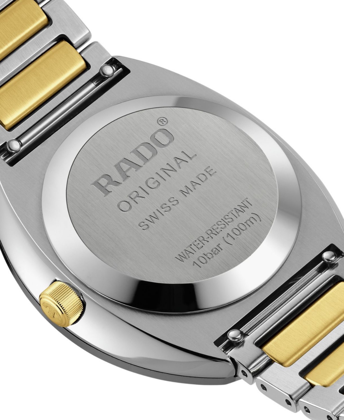 Rado Unisex Swiss Automatic Original DiaStar Two-Tone Stainless Steel Bracelet Watch 38mm