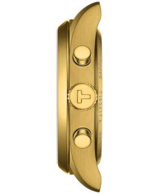 Men's Swiss Chronograph PR 100 Gold-Tone Stainless Steel Bracelet Watch 40mm