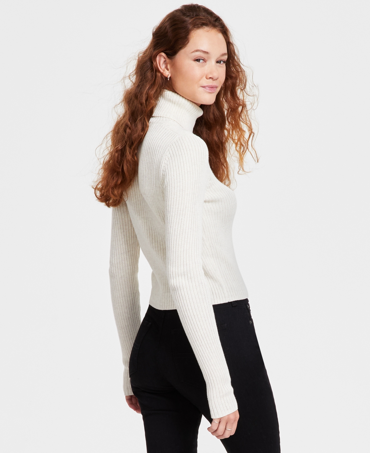 Tommy Jeans Women's Logo Flag Turtleneck Sweater