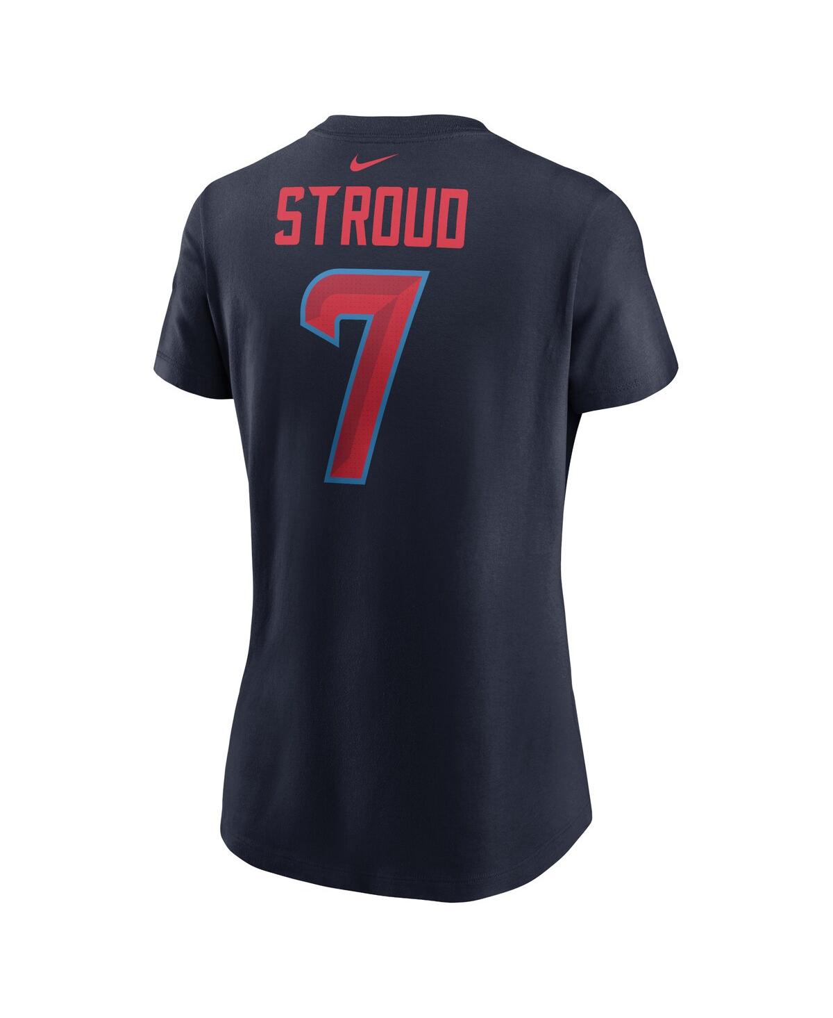 Nike Women's C.j. Stroud Navy Houston Texans Player Name Number T-shirt In Navy