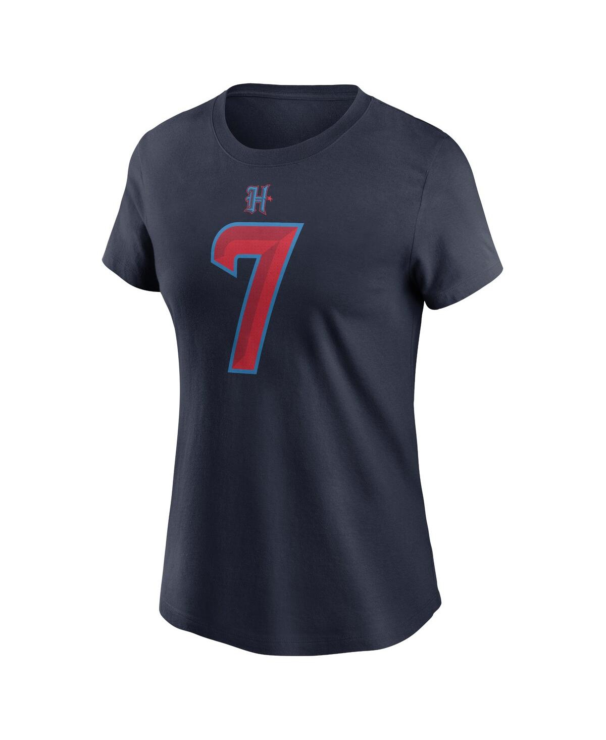 Nike Women's C.j. Stroud Navy Houston Texans Player Name Number T-shirt In Navy
