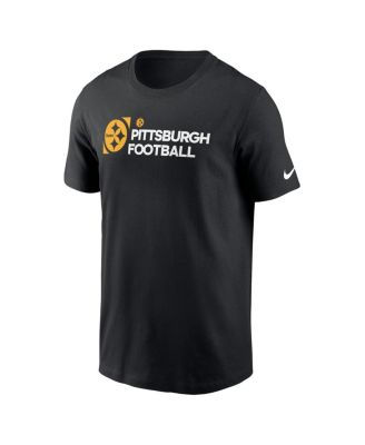 Men's Black Pittsburgh Steelers Outline T-Shirt
