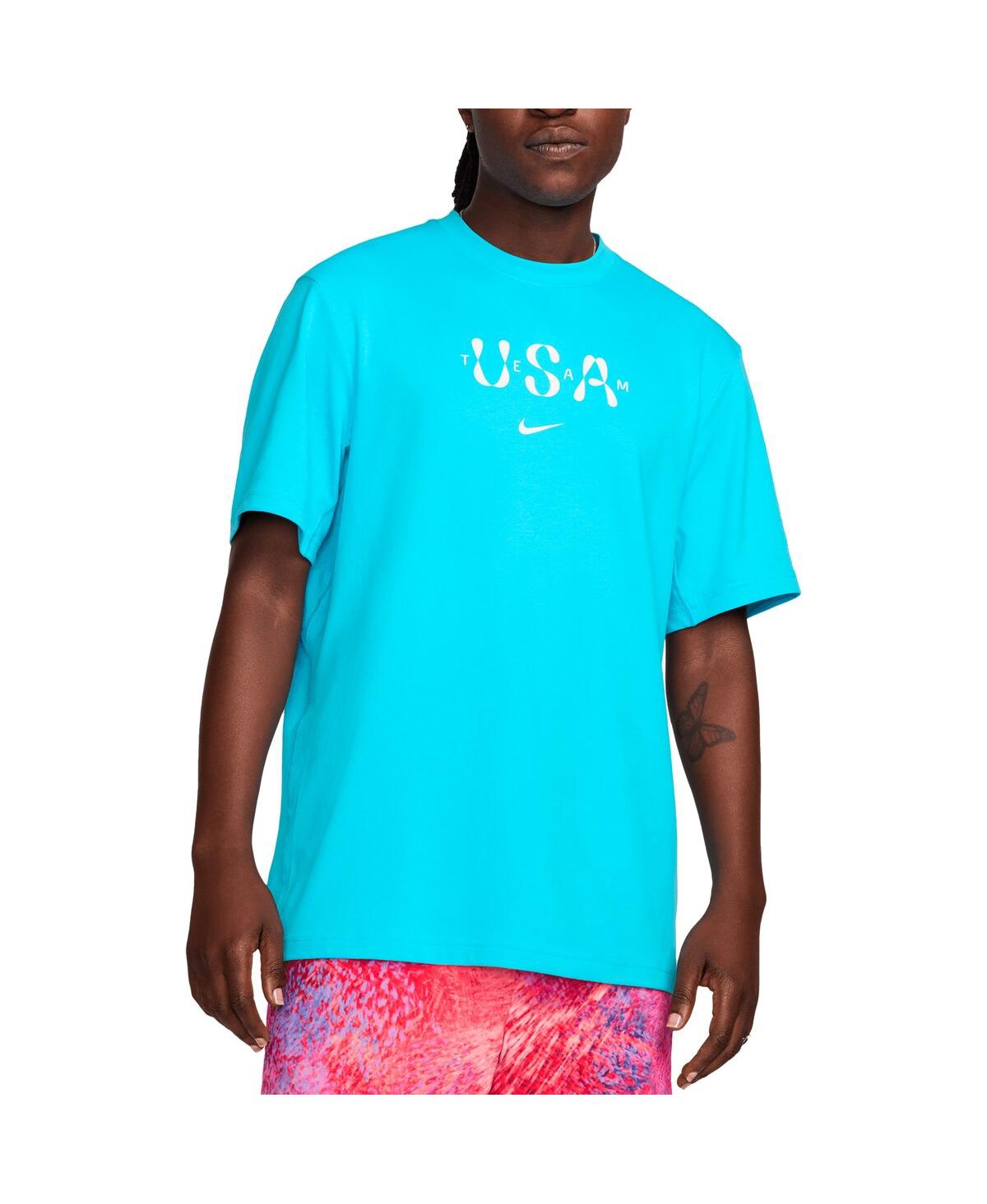 NIKE MEN'S AQUA TEAM USA PRIMARY STATEMENT T-SHIRT 