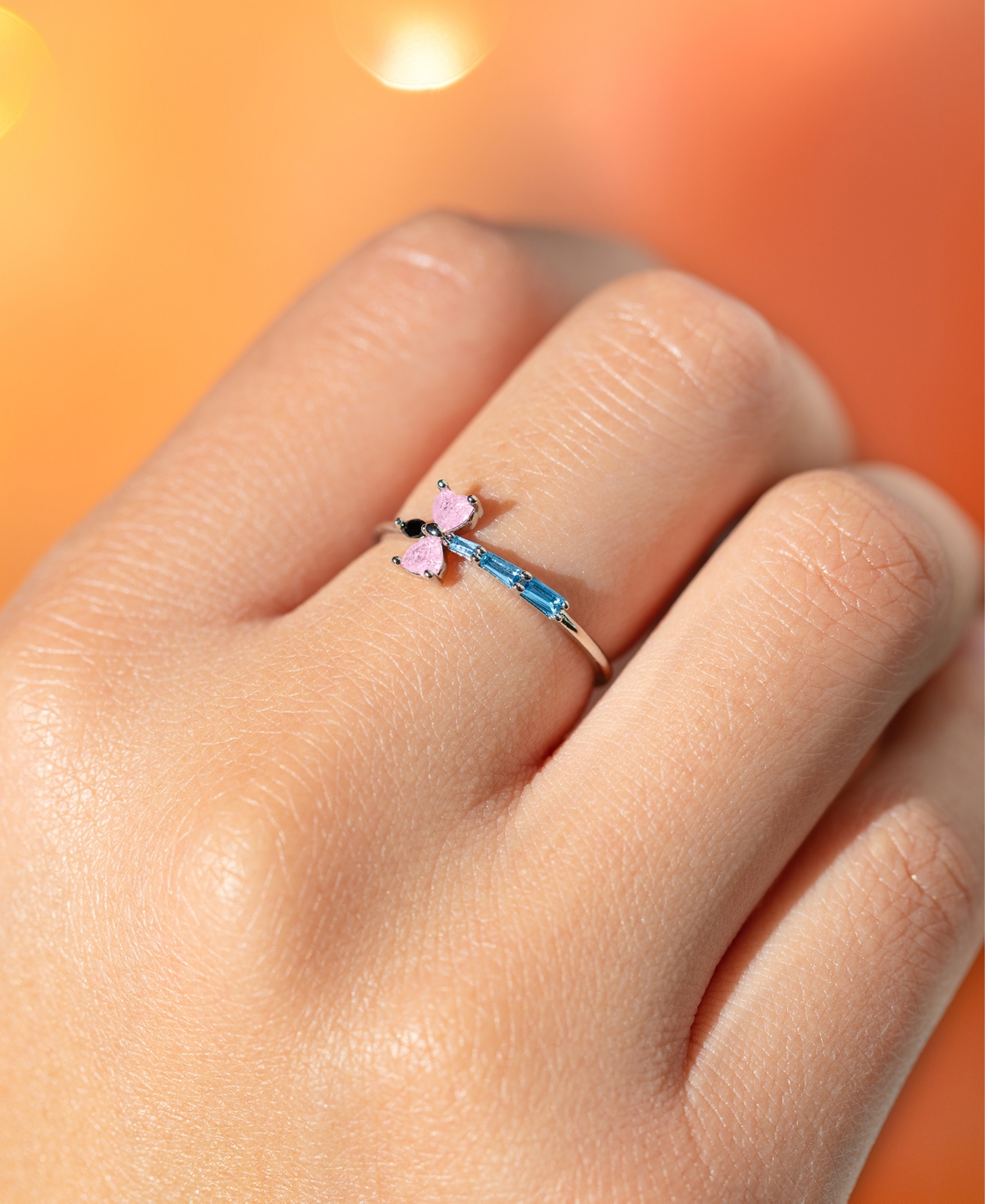 Girls Crew Disney Multi-color Winnie The Pooh Eeyore's Tail Ring In Gold