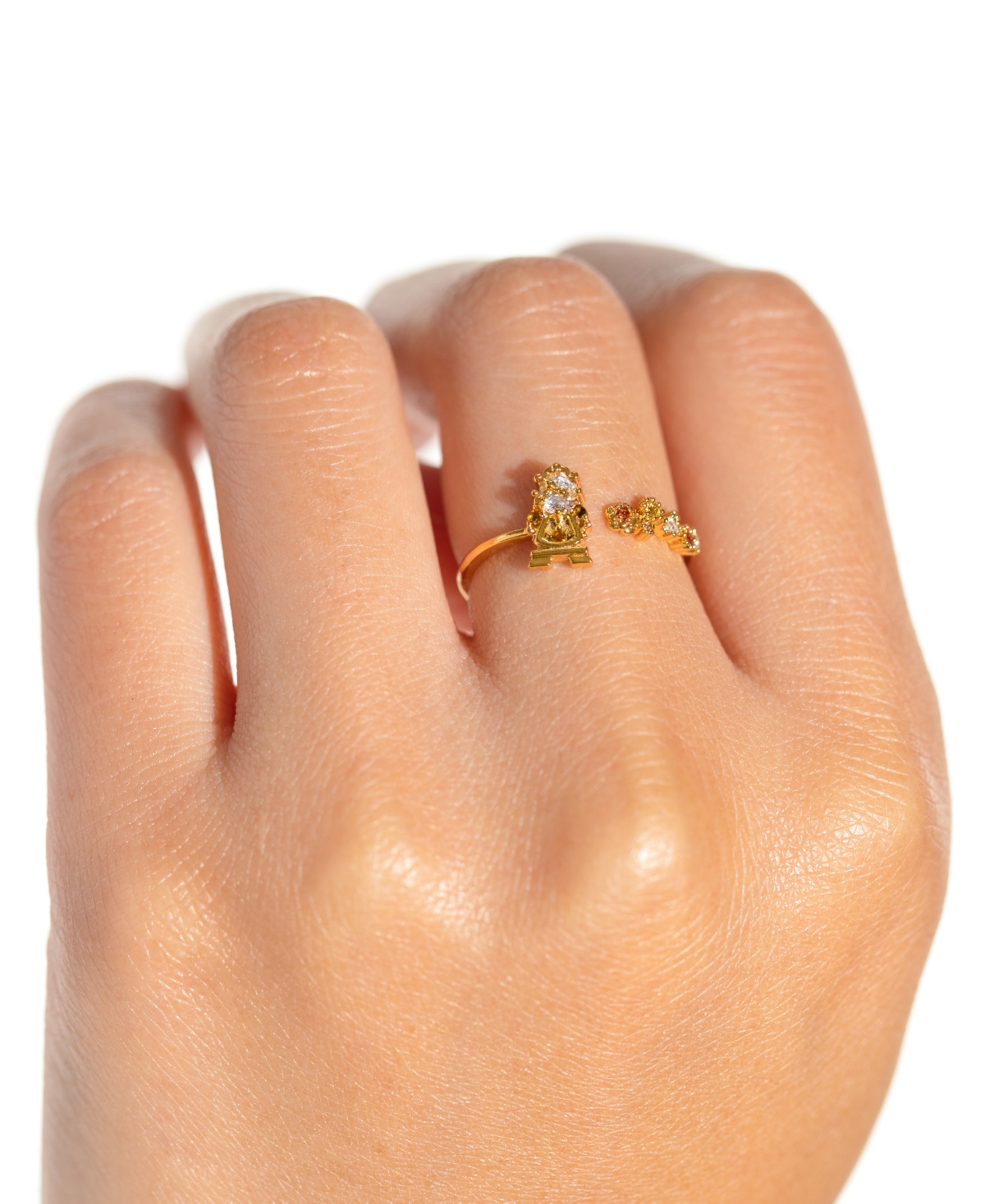 Girls Crew Disney Multi-Color Beauty the Beast Cogs Worth Ring