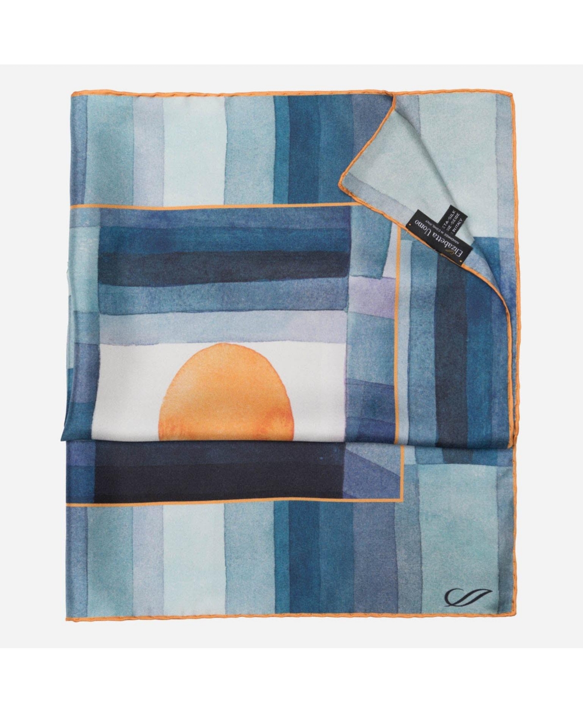 The Harbinger of Autumn - Hand Rolled Silk Neckerchief for Men - Mutli-colored