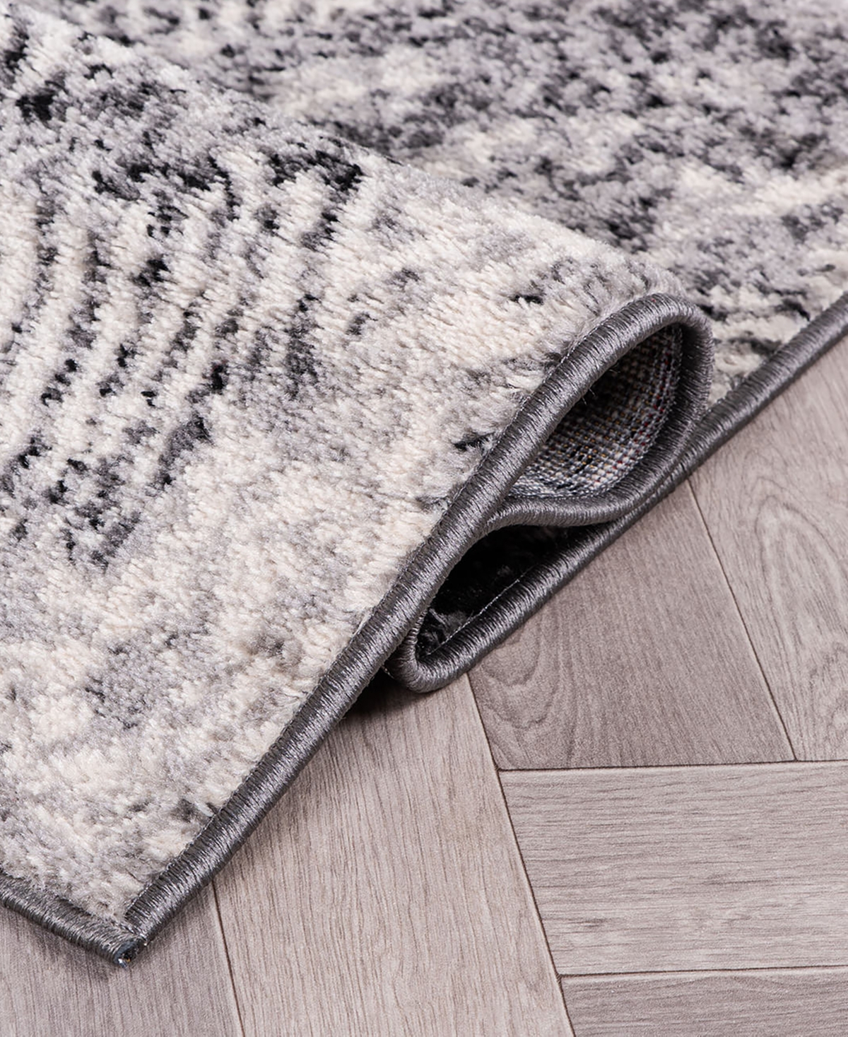 Main Street Rugs County 400 7'10"x10' Area Rug In Black