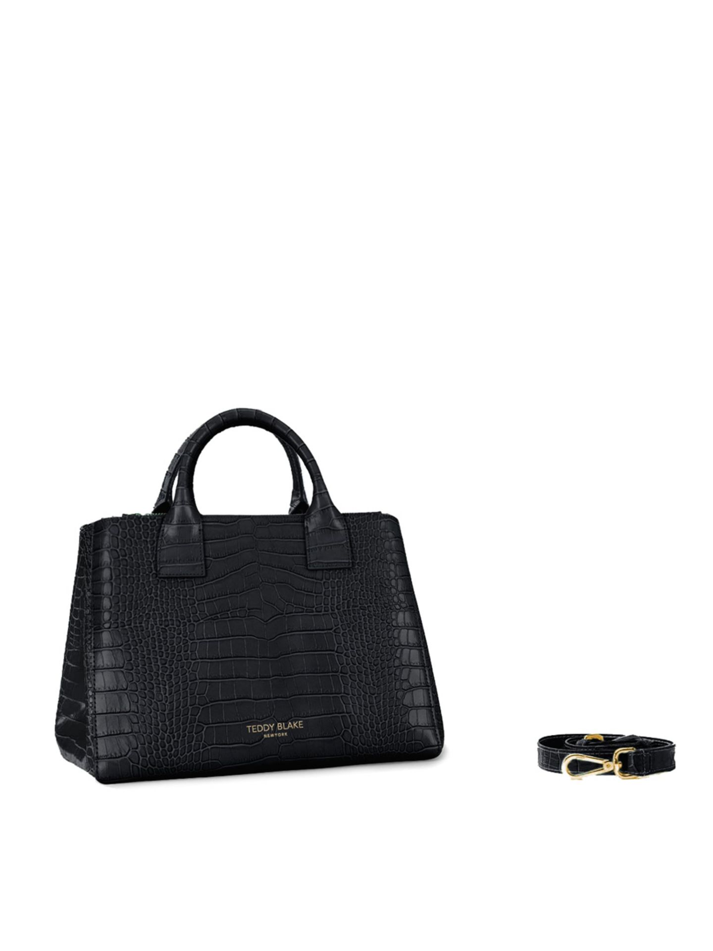 Женская сумка Teddy Blake Bella Croco 12", цвет: Чёрный — фото 5