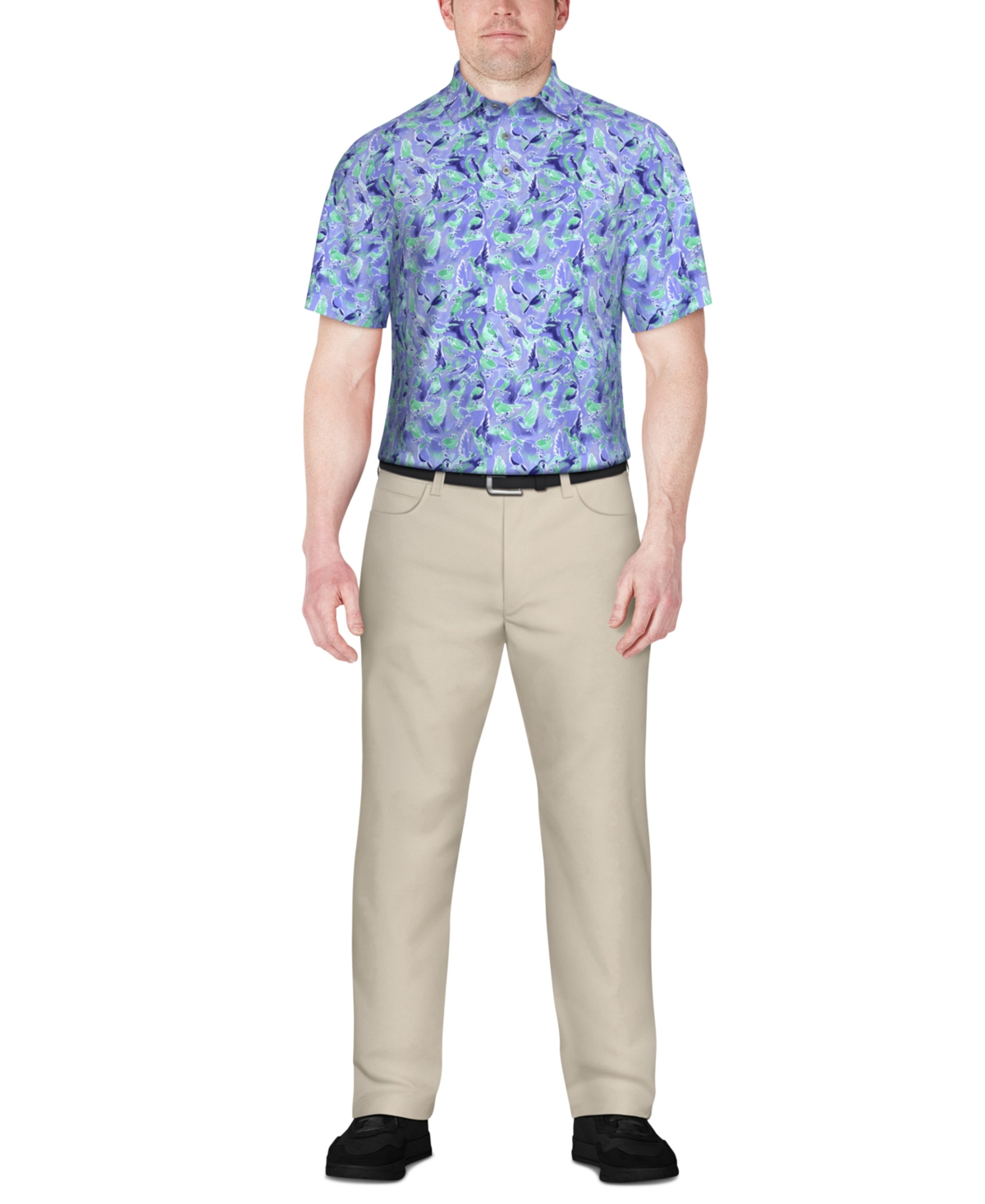 Pga Tour Men's Watercolor Polo Shirt