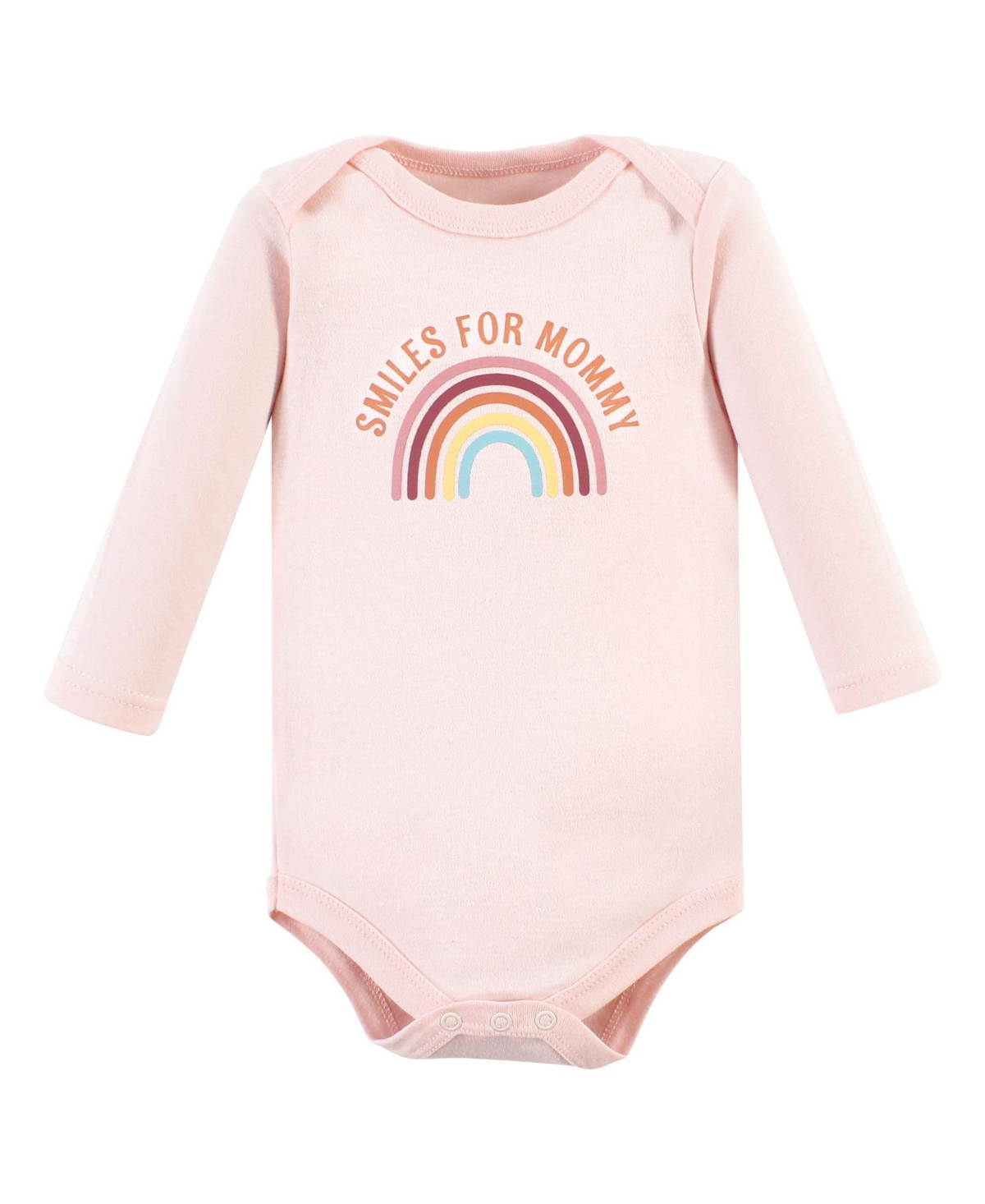 Hudson Baby Baby Girls Cotton Long-Sleeve Bodysuit, Pant and Shoe Set,- Sunshine rainbows