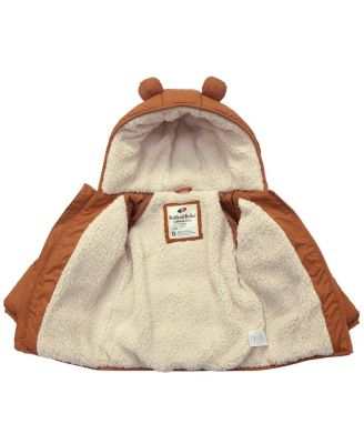 Baby Boys Sherpa Fleece Lined Puffer Jacket 6-24M