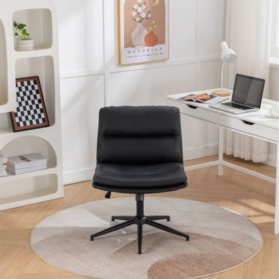 Streamdale Adjustable and Swivel Criss-Cross Office Chair with Wide Seat