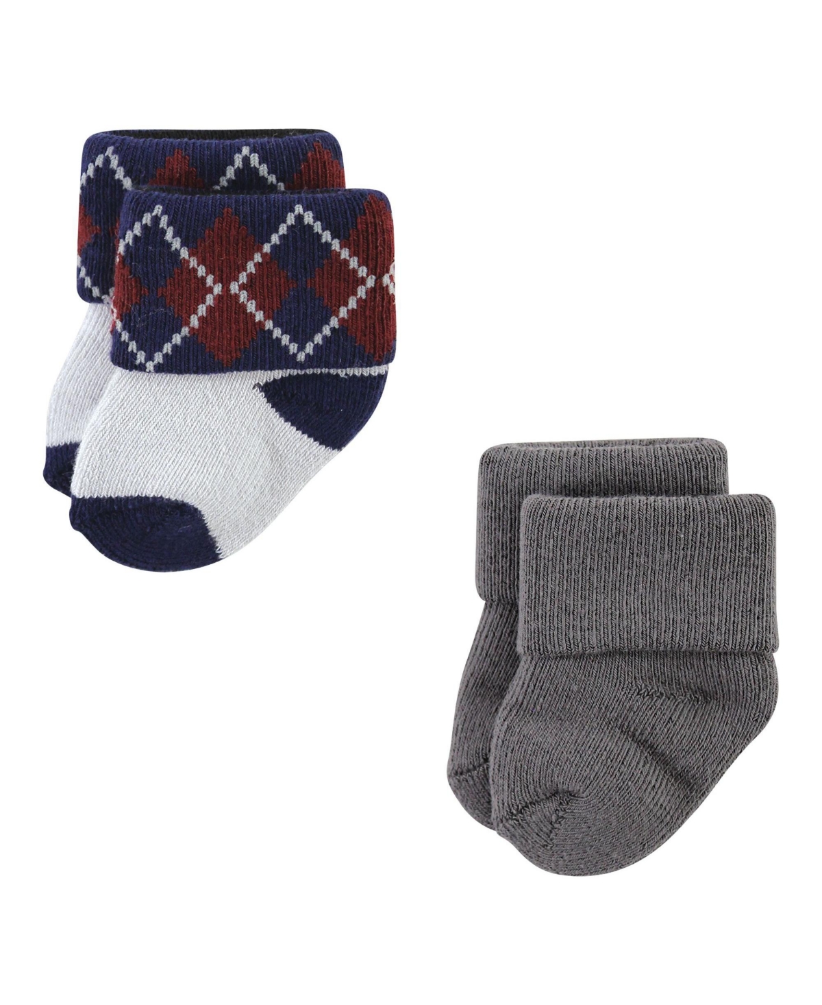 Hudson Baby Baby Boys Cotton Rich Newborn and Terry Socks, Gentleman 12-Pack - Gentleman 12-pack