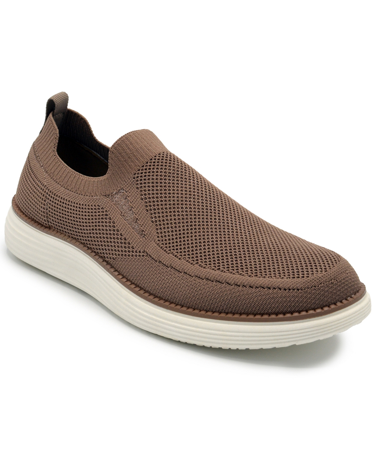 Shop Akademiks Men's Olney Knit Slip-on Sneaker In Tan