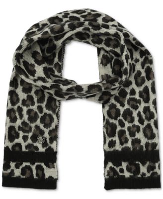 Women's Brushed Three Color Leopard Scarf