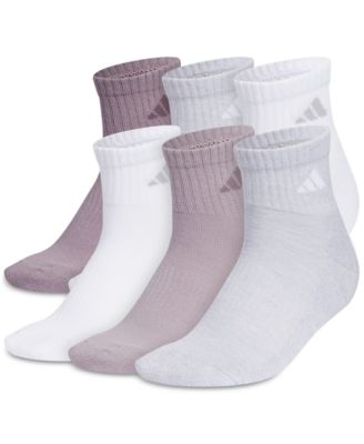 adidas - Women's Athletic Cushioned Quarter Socks, Pack of 6