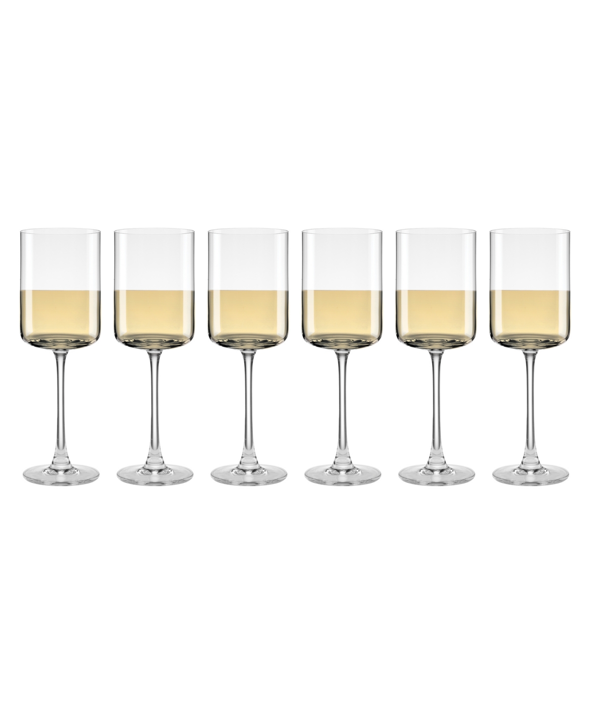 Lenox Tuscany Classics Straight White Wine Glasses, Set Of 6 In Clear