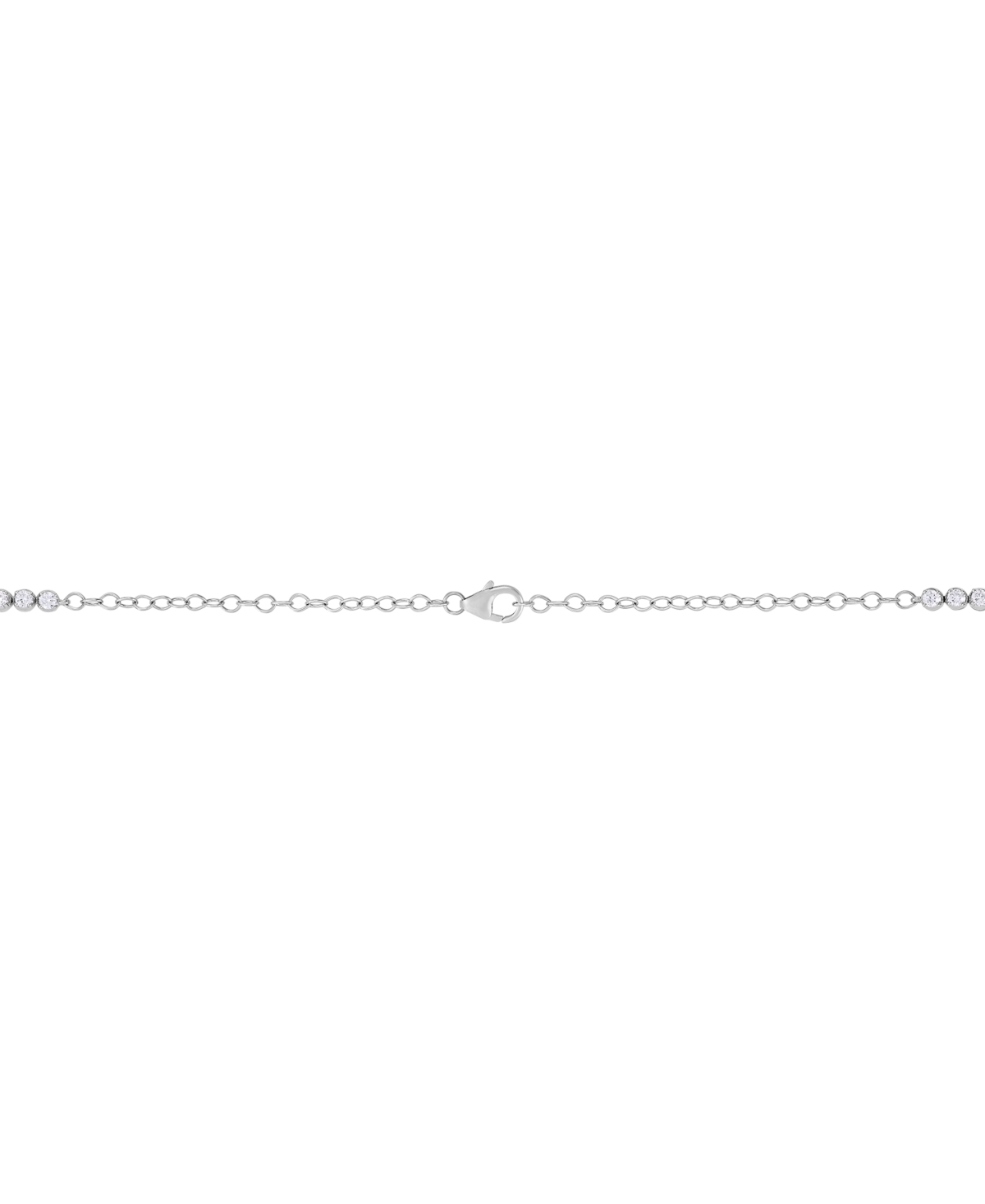 Grown With Love Lab Grown Diamond 18" Tennis Necklace (5 Ct. T.w.) In 14k White Or Yellow Gold In White Gold