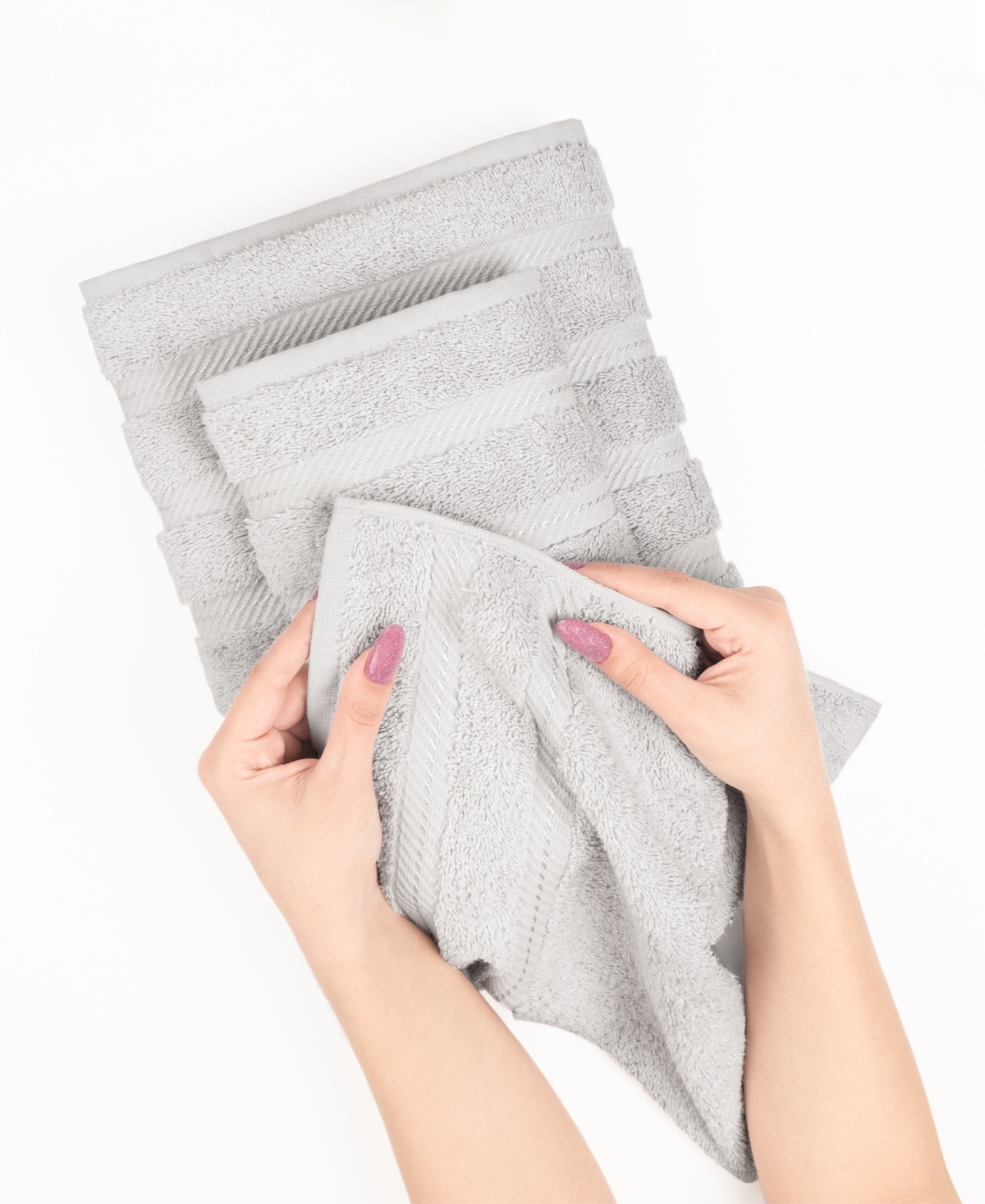 American Soft Linen Edison Luxury 100% Turkish Cotton 4-Piece Hand Towel Set