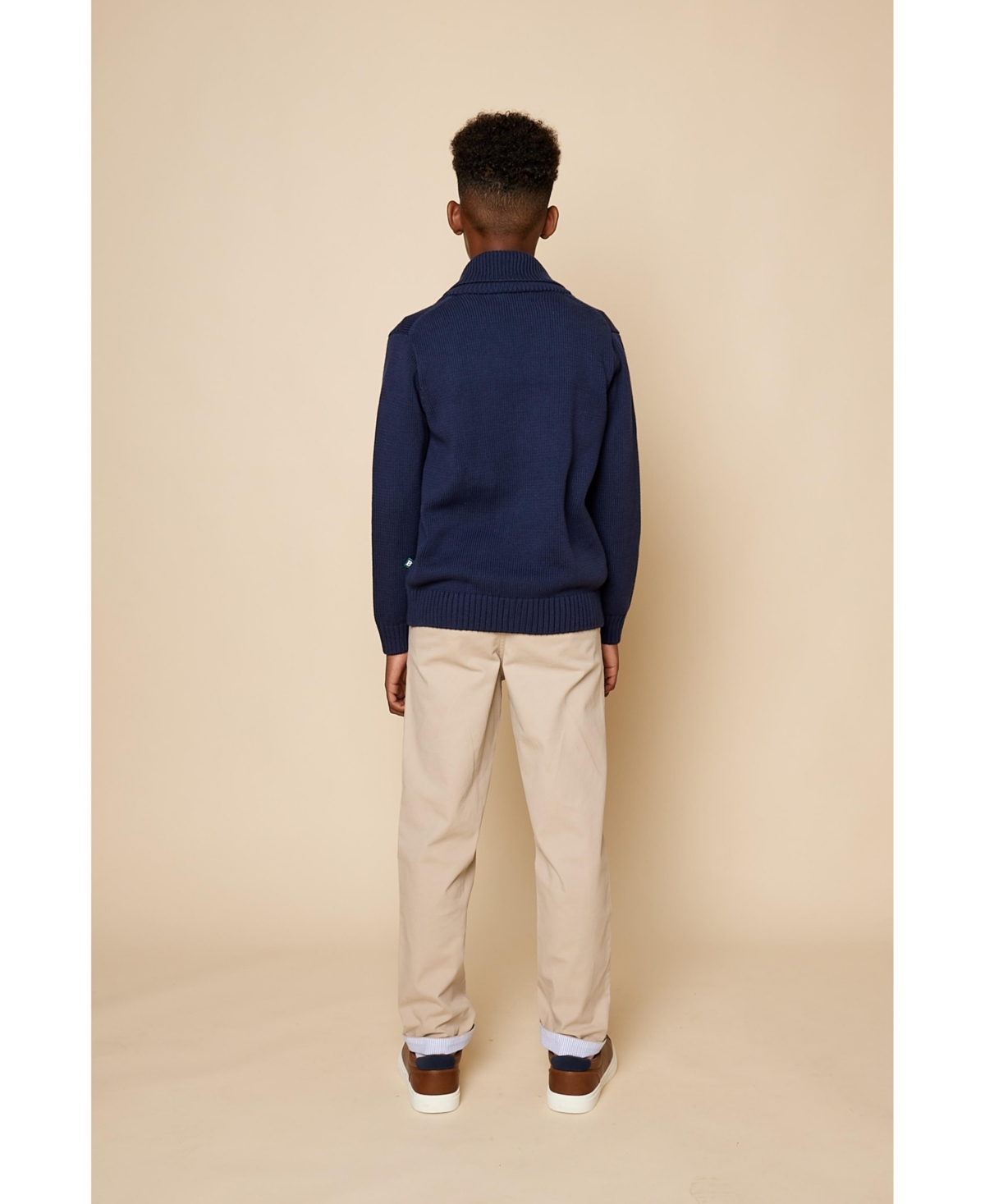 B by Brooks Brothers Big Boys Shawl-Collar Cardigan