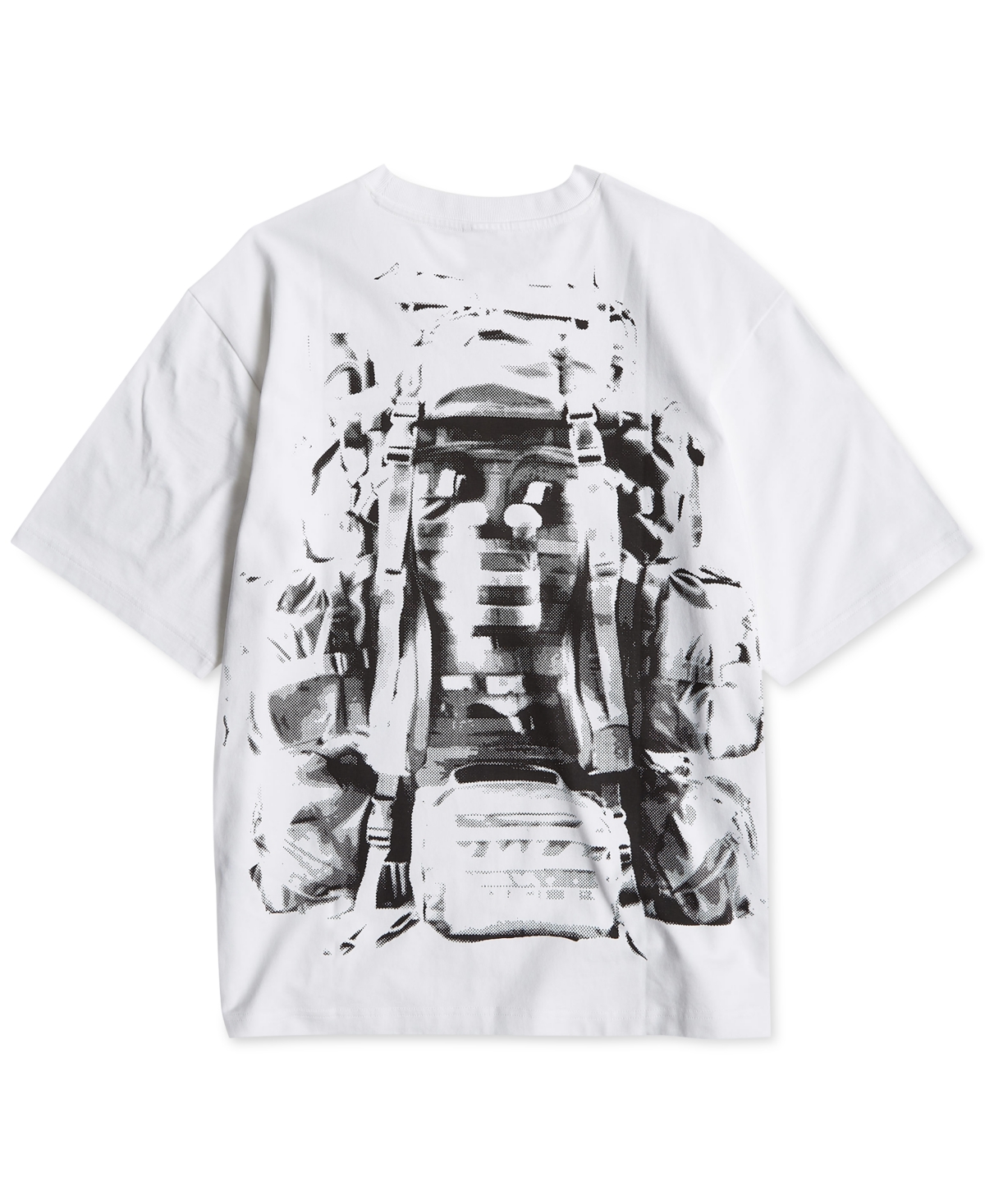 G-Star Raw Men's Oversized Backpack-Graphic Short Sleeve Crewneck T-Shirt