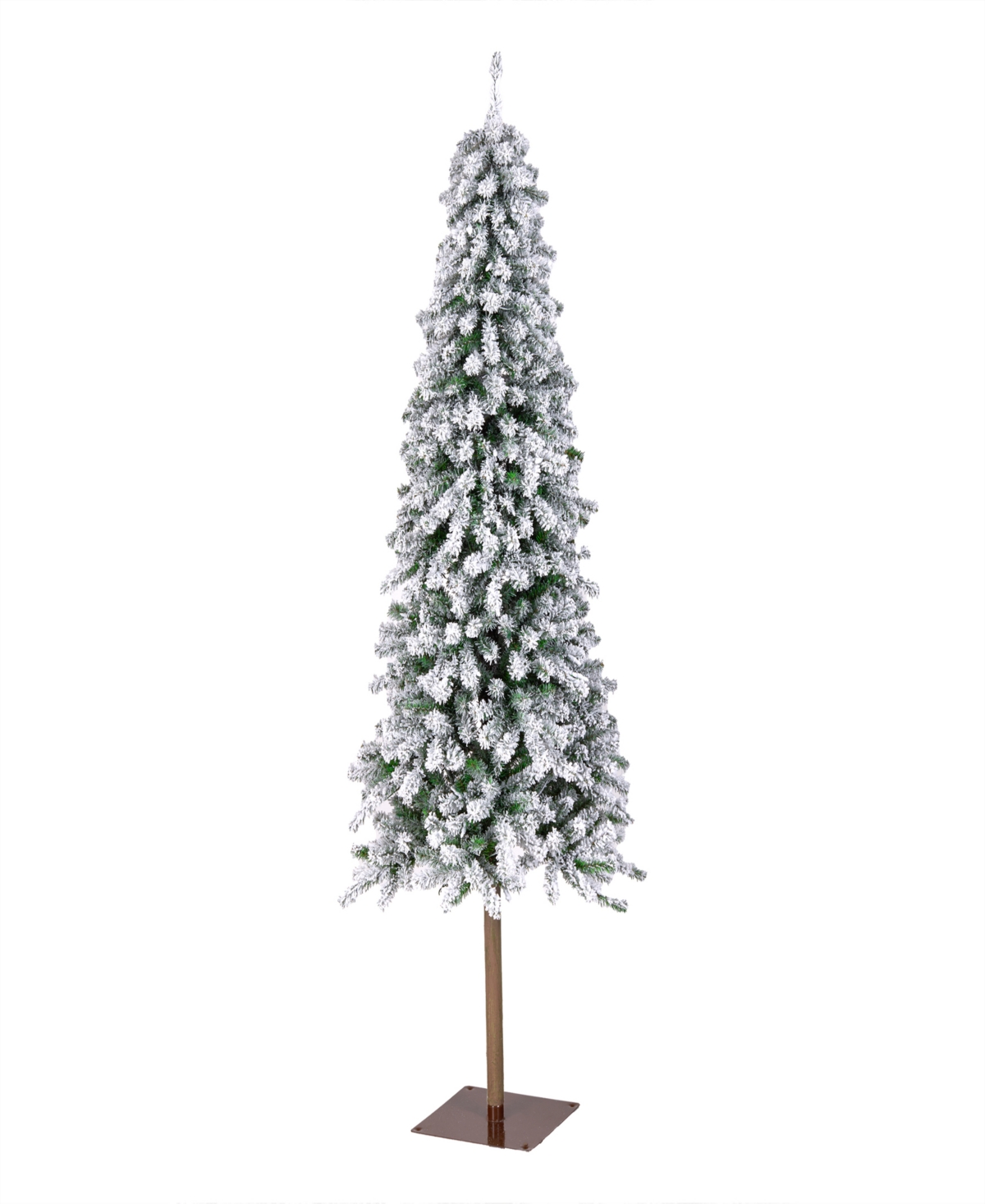 National Tree Company Flocked Grand Alpine Tree, 6.5 Feet. In Green