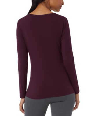 Women's Long-Sleeve Scoop-Neck Top 
