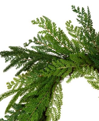 Christmas Cottage Wreath, 24 Inches