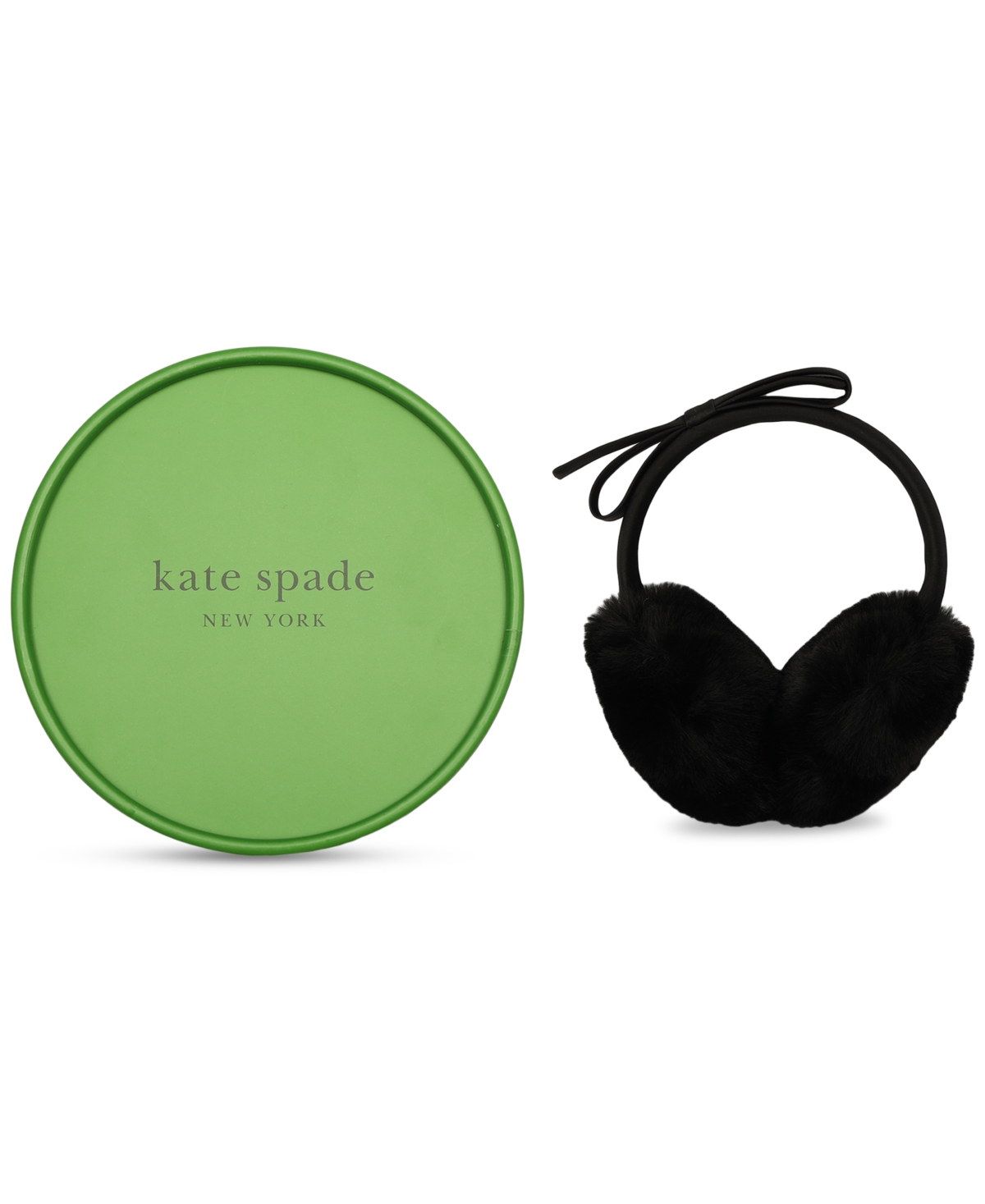 Shop Kate Spade Earmuff Boxed Gift Set In Black