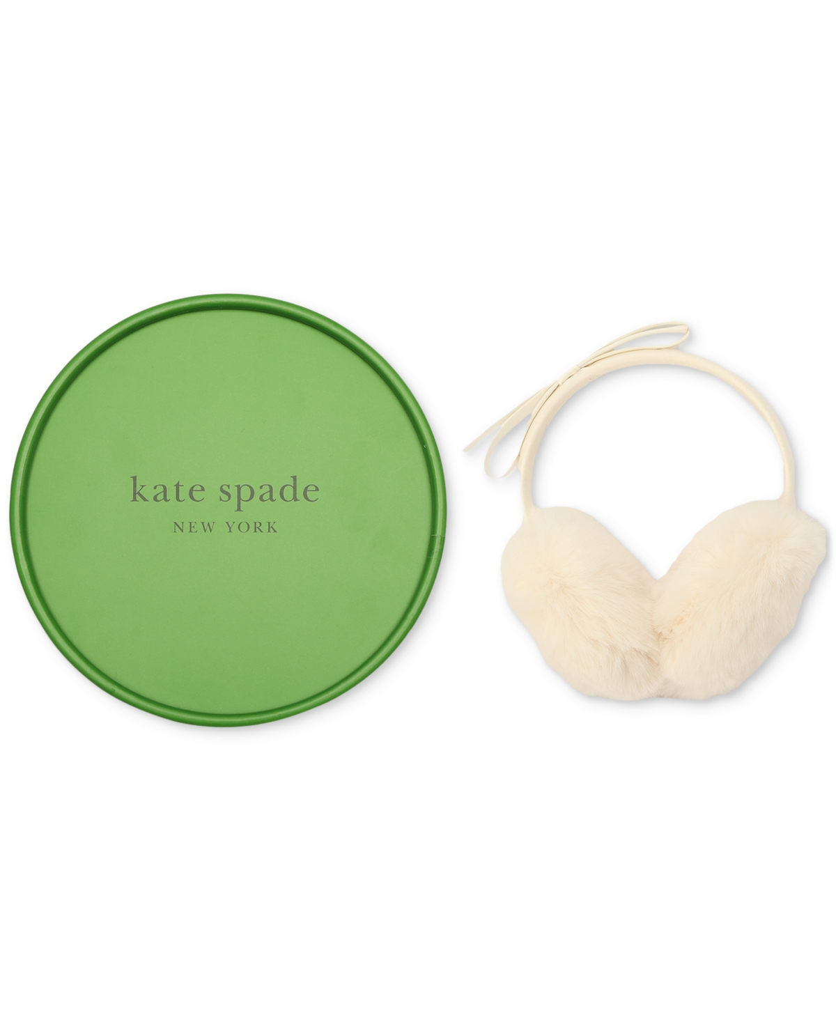 Shop Kate Spade Earmuff Boxed Gift Set In Cream