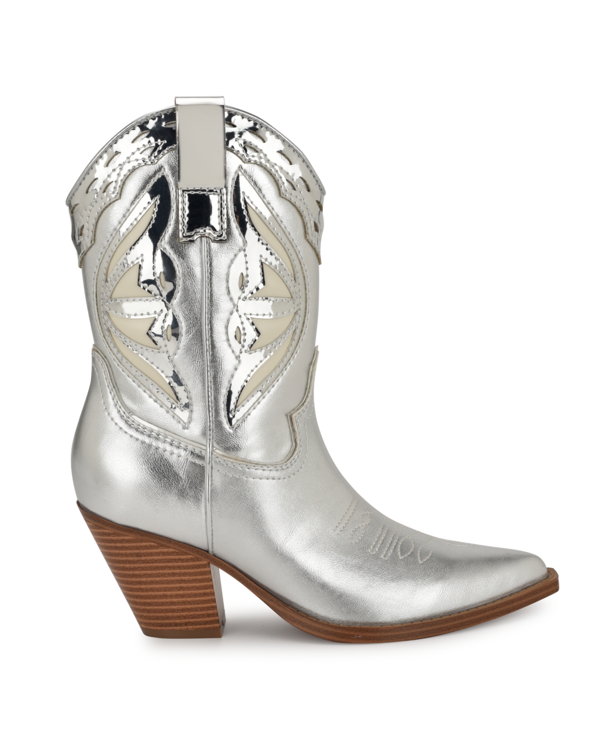 Nine West Women's Puzz Pointy Toe Western Casual Booties