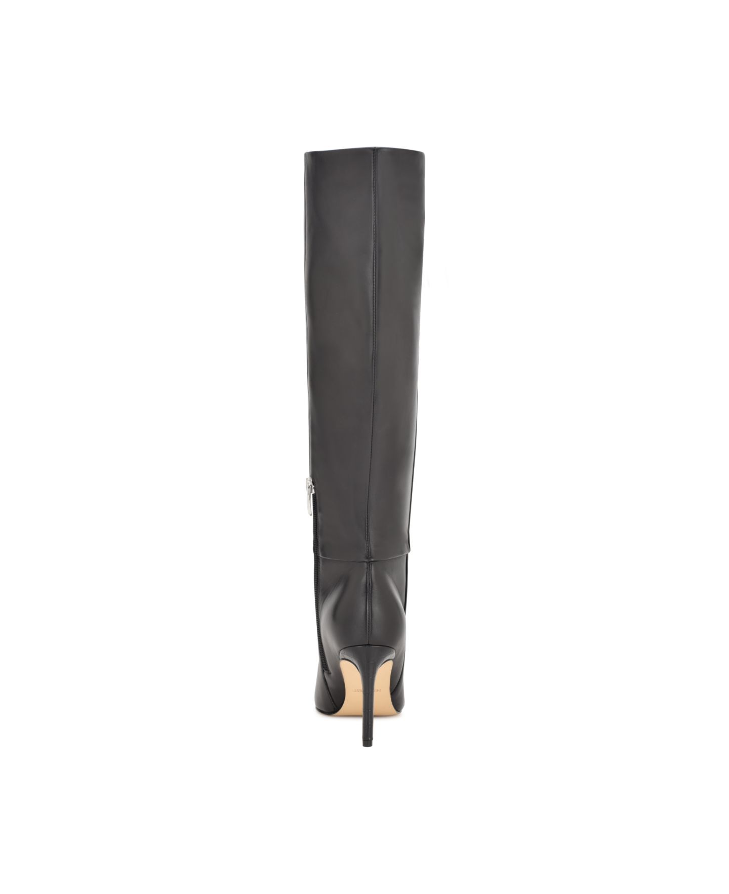 Женские ботинки Nine West Richy Tall Stiletto Boots, Regular & Wide Calf, цвет: Чёрный кожаный — фото 3