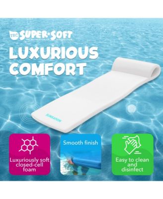 Sunsation 1.75" Thick Foam Lounger Swimming Pool Float, White