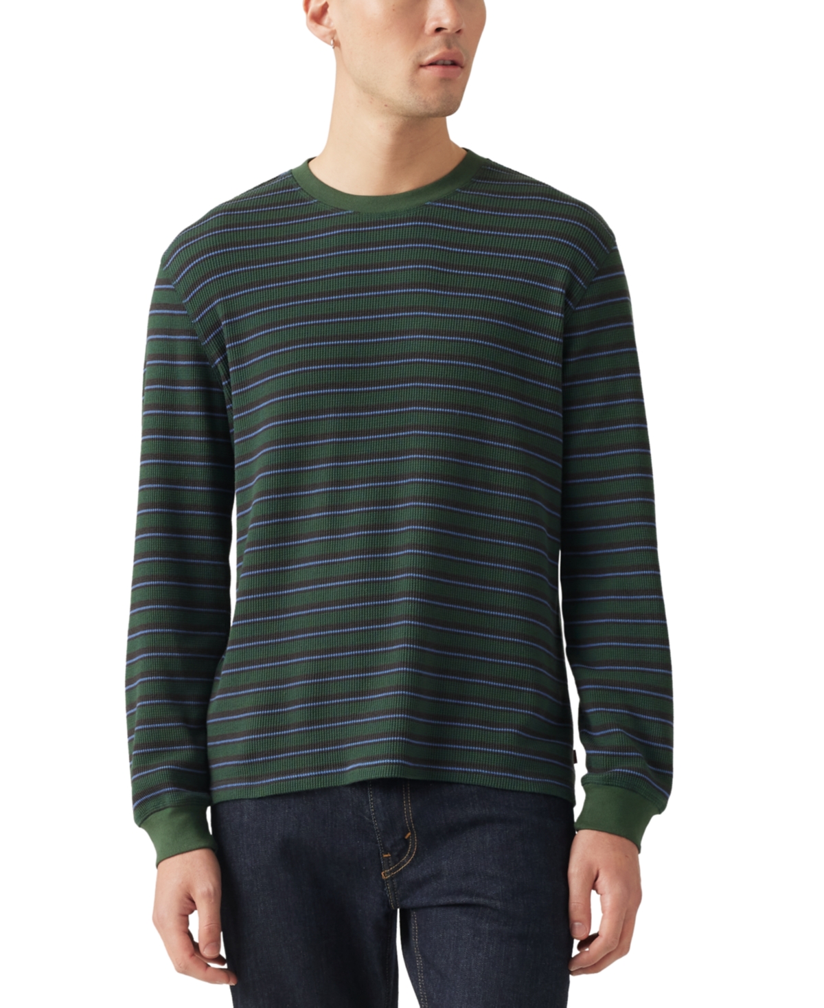 Levi s Men s Waffle Knit Thermal Long Sleeve T Shirt Fig Purple Smart Closet
