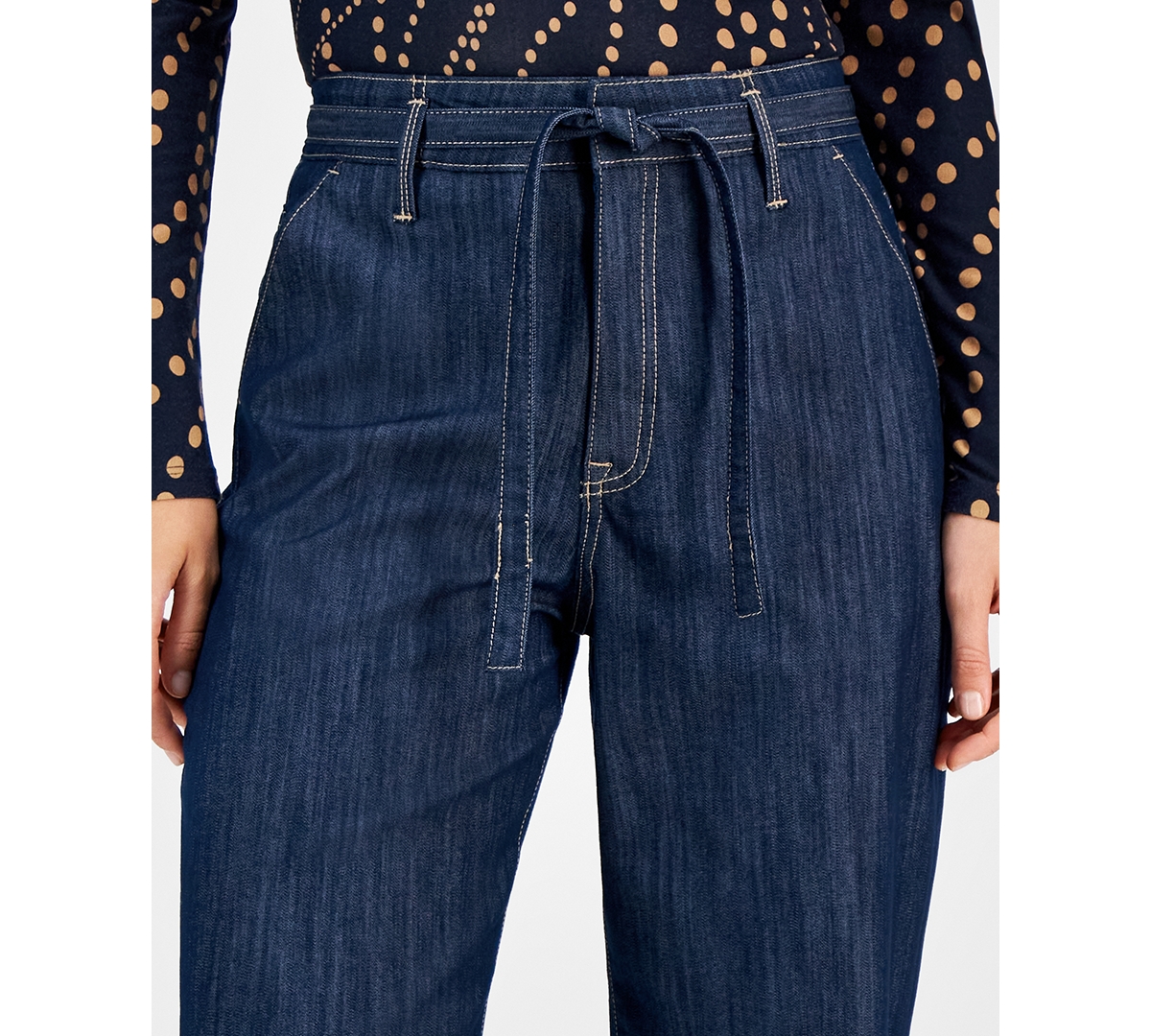 Tommy Hilfiger Women's Utility Wide-Leg Jean