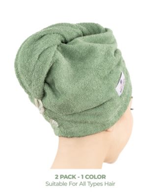 2-Pack Hair Drying Towels, 26" x 13"