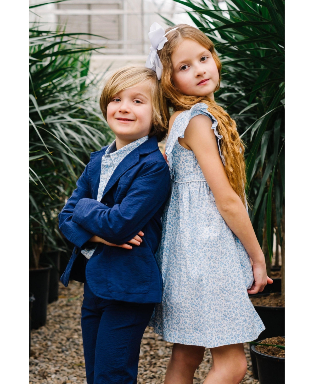 Hope & Henry Big Boys Organic Cotton Seersucker Suit Pant