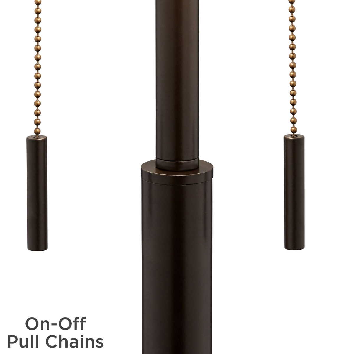 Franklin Iron Works Bernie Industrial Nightstand Table Lamp High Set of 2 with Hotel Style Usb Charging Port Rich Bronze Metal Fabric Drum Shade f