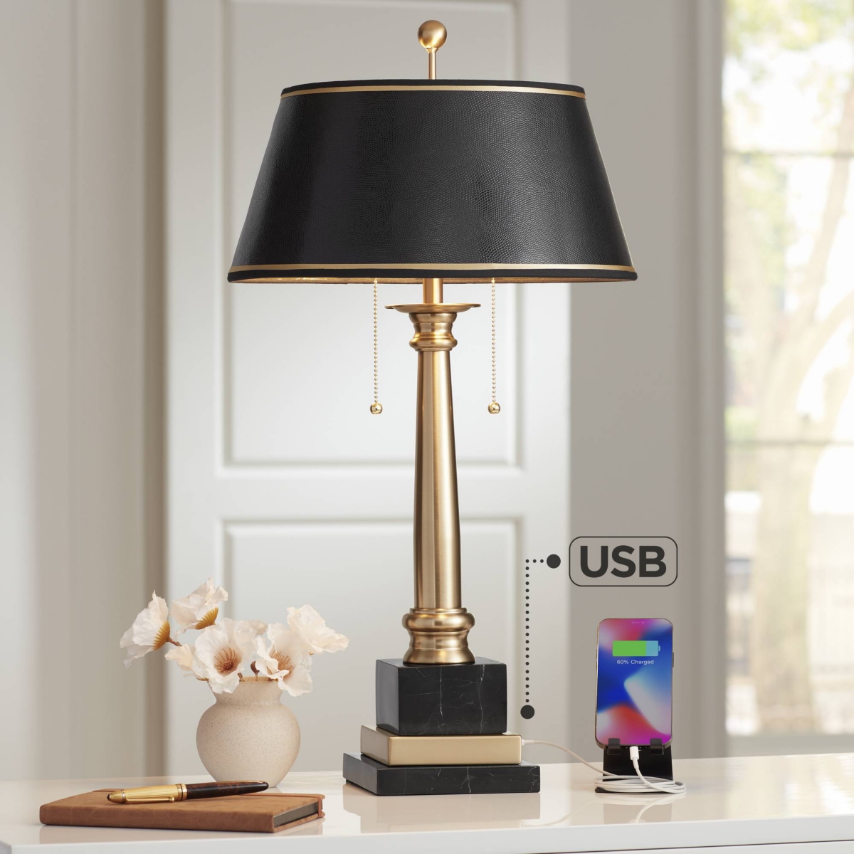 Georgetown Traditional Desk Table Lamp 28 1/2