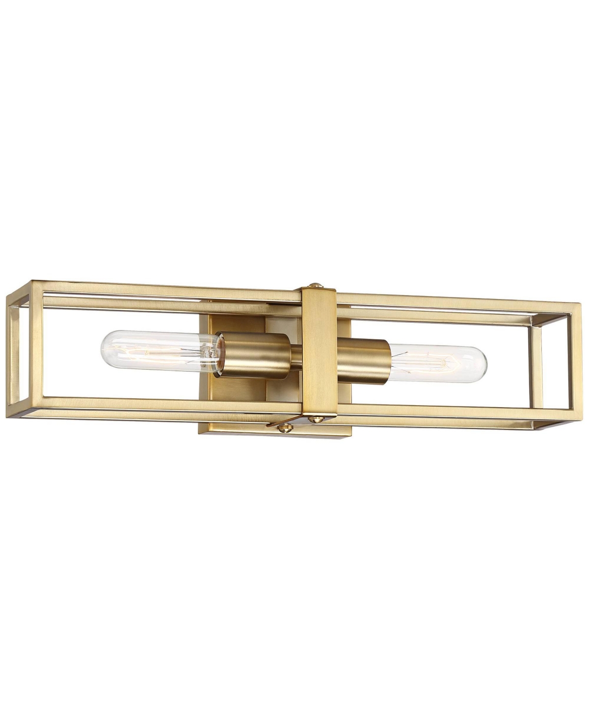 Fabrian Modern Wall Sconce Lighting Warm Brass Hardwired 18 3/4