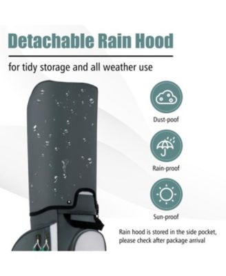 14 Dividers Golf Cart Bag with 7 Zippered Pocket