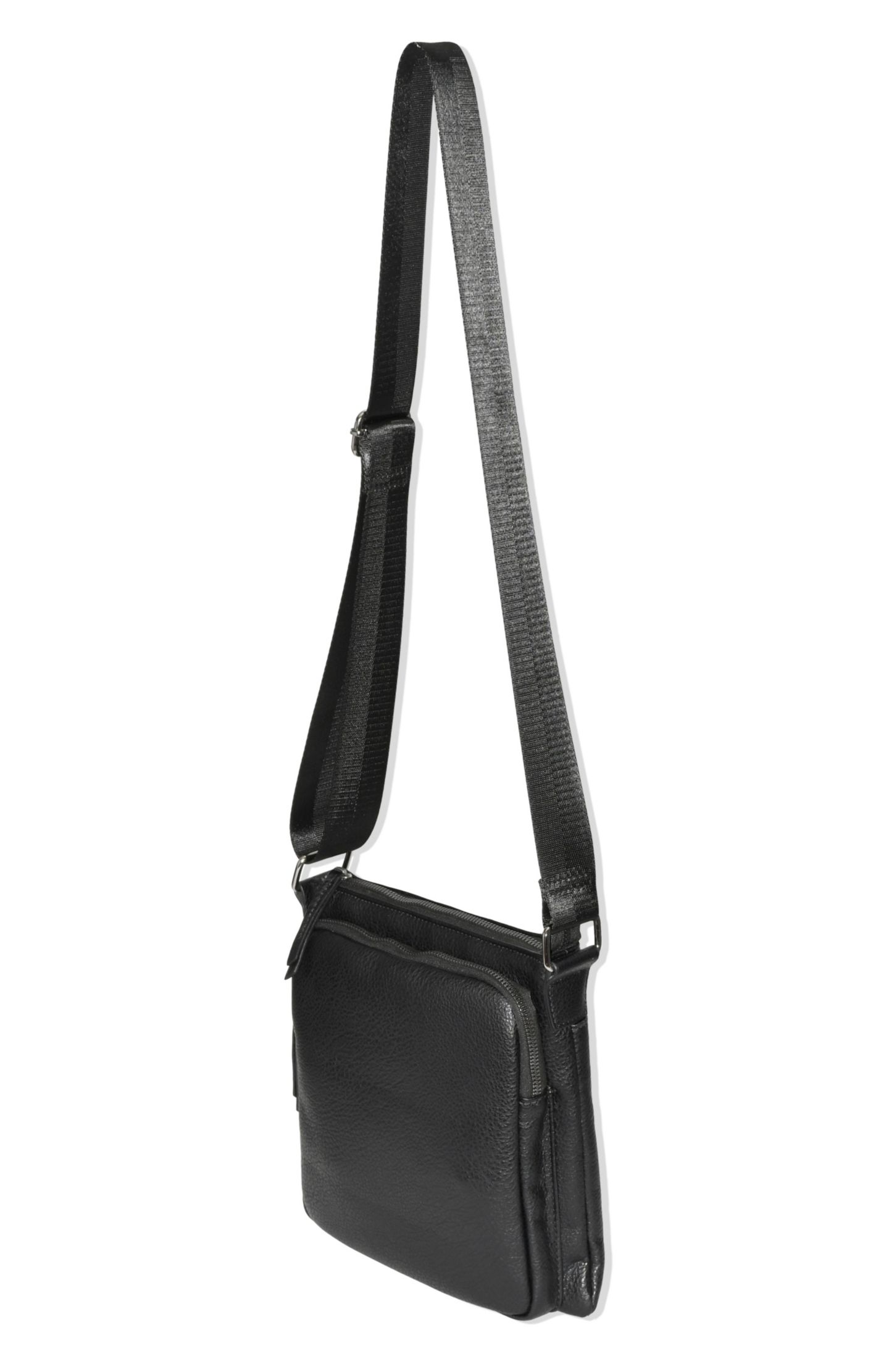 Женская сумка Nicci Crossbody Bag with Front Zipper Pocket, цвет: Чёрный — фото 8