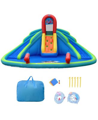 Kids Inflatable Water Slide Bounce House with Carrying Bag Without Blower