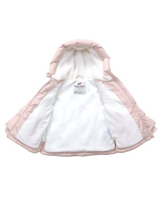 Toddler Girls Fleece Lined Heart Puffer Jacket 2T-5T