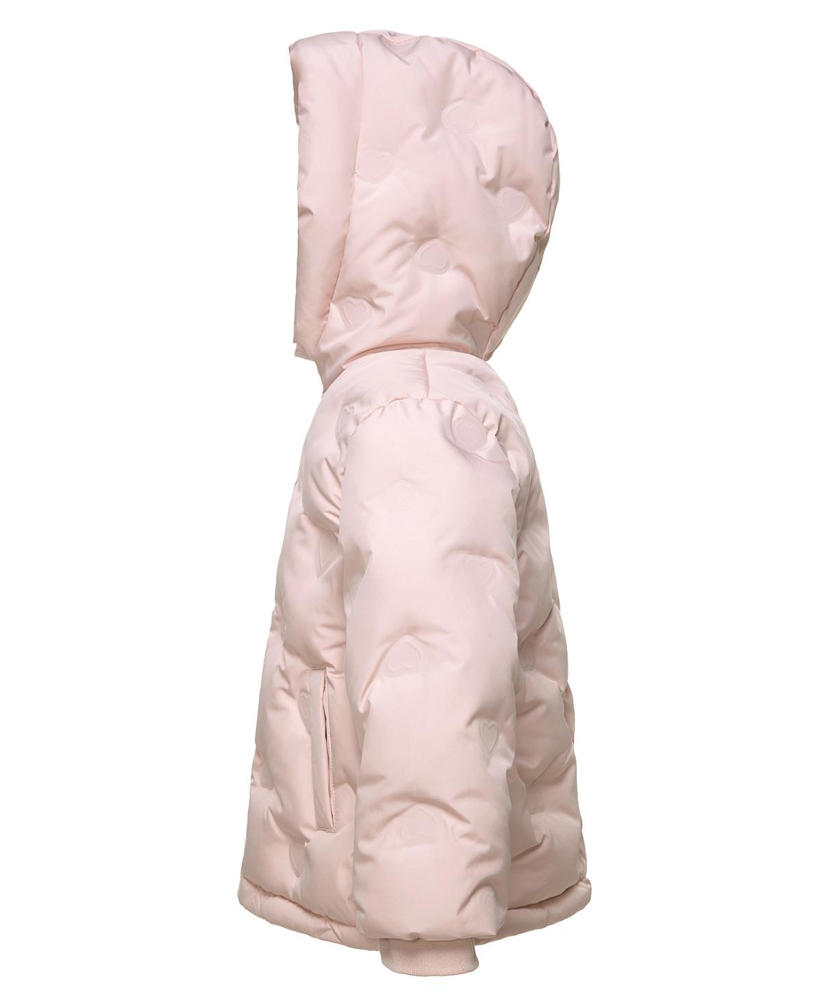 Rokka&Rolla Toddler Girls Fleece Lined Heart Puffer Jacket 2T-5T