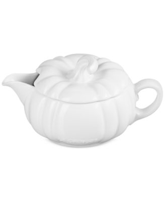 Stoneware Pumpkin 14-Oz. Gravy Boat with Lid
