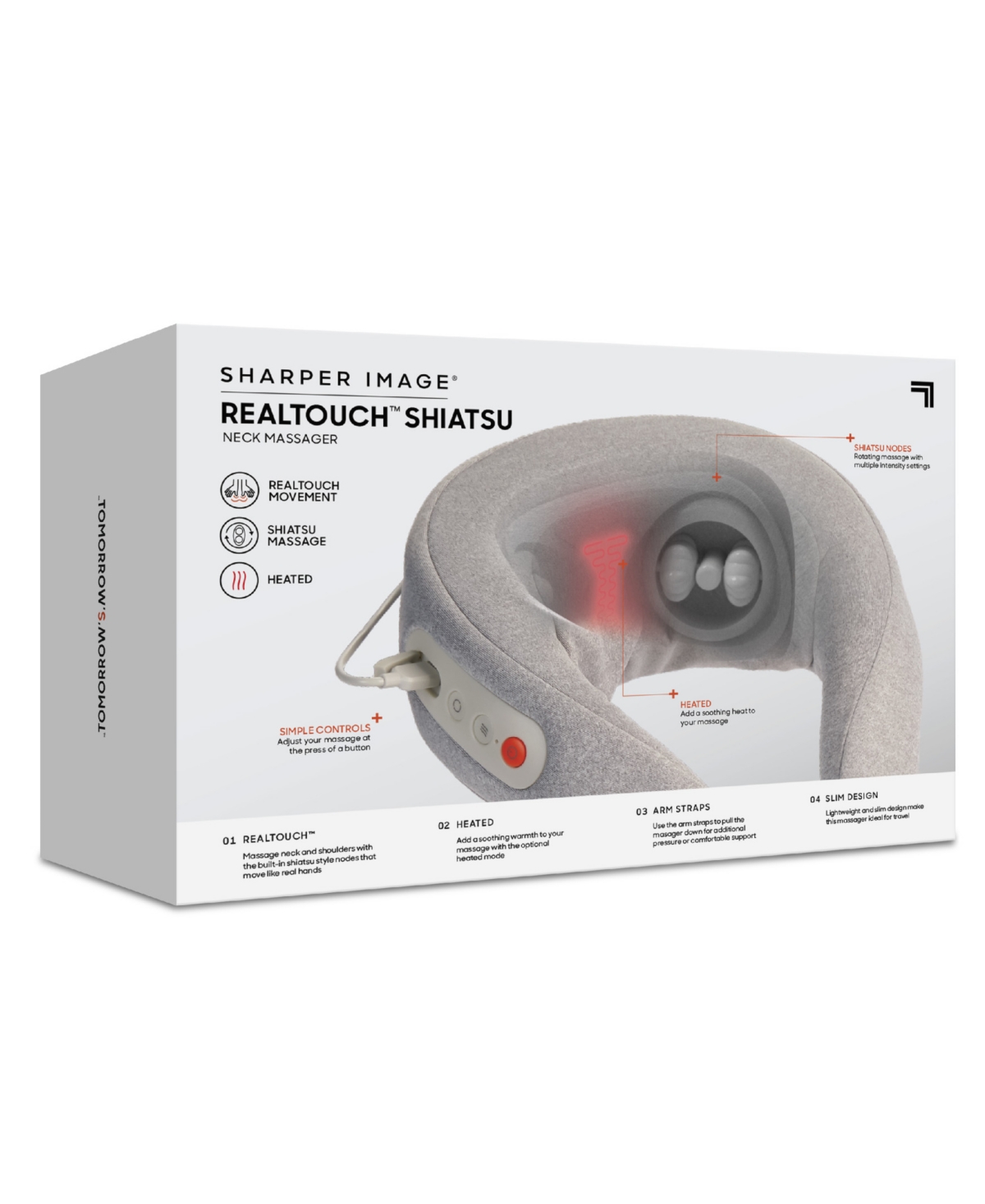 SHARPER IMAGE REAL TOUCH SHIATSU NECK MASSAGER 