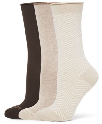 Hue - Women's 3-Pk. Roll Top Socks