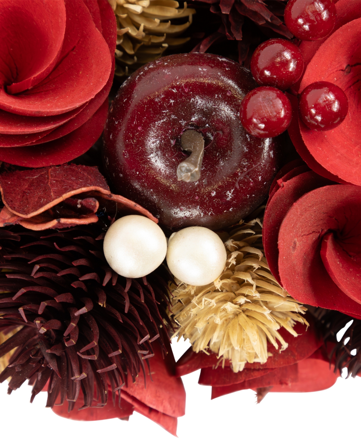 Northlight Wooden Artificial Christmas Wreath In Red